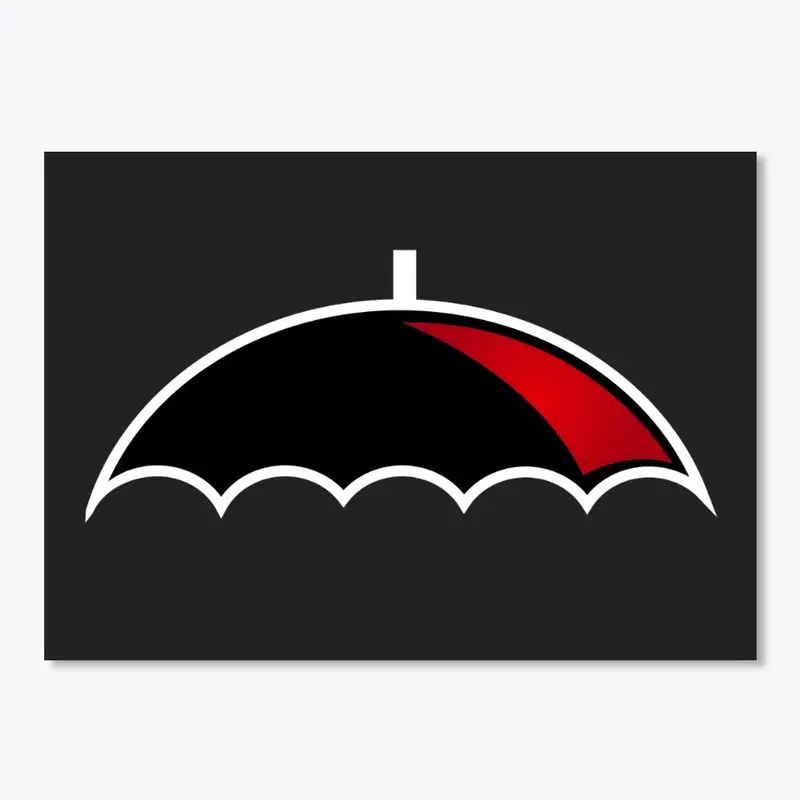 Red Umbrella Sticker